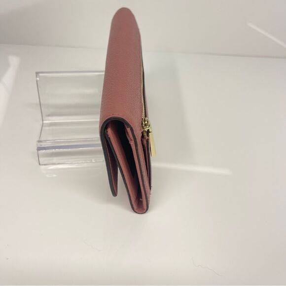 Michael Kors Women's Pebble Leather Trifold Wallet Rose - Picture 3 of 8